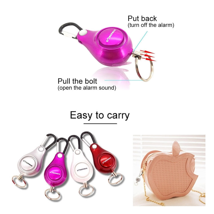 DOBERMAN Key-chain Personal Security Alarm Pull Ring Triggered Anti-attack Safety Emergency Alarm DOBERMAN Key-chain Personal Security Alarm Pull Ring Triggered Anti-attack Safety Emergency Alarm